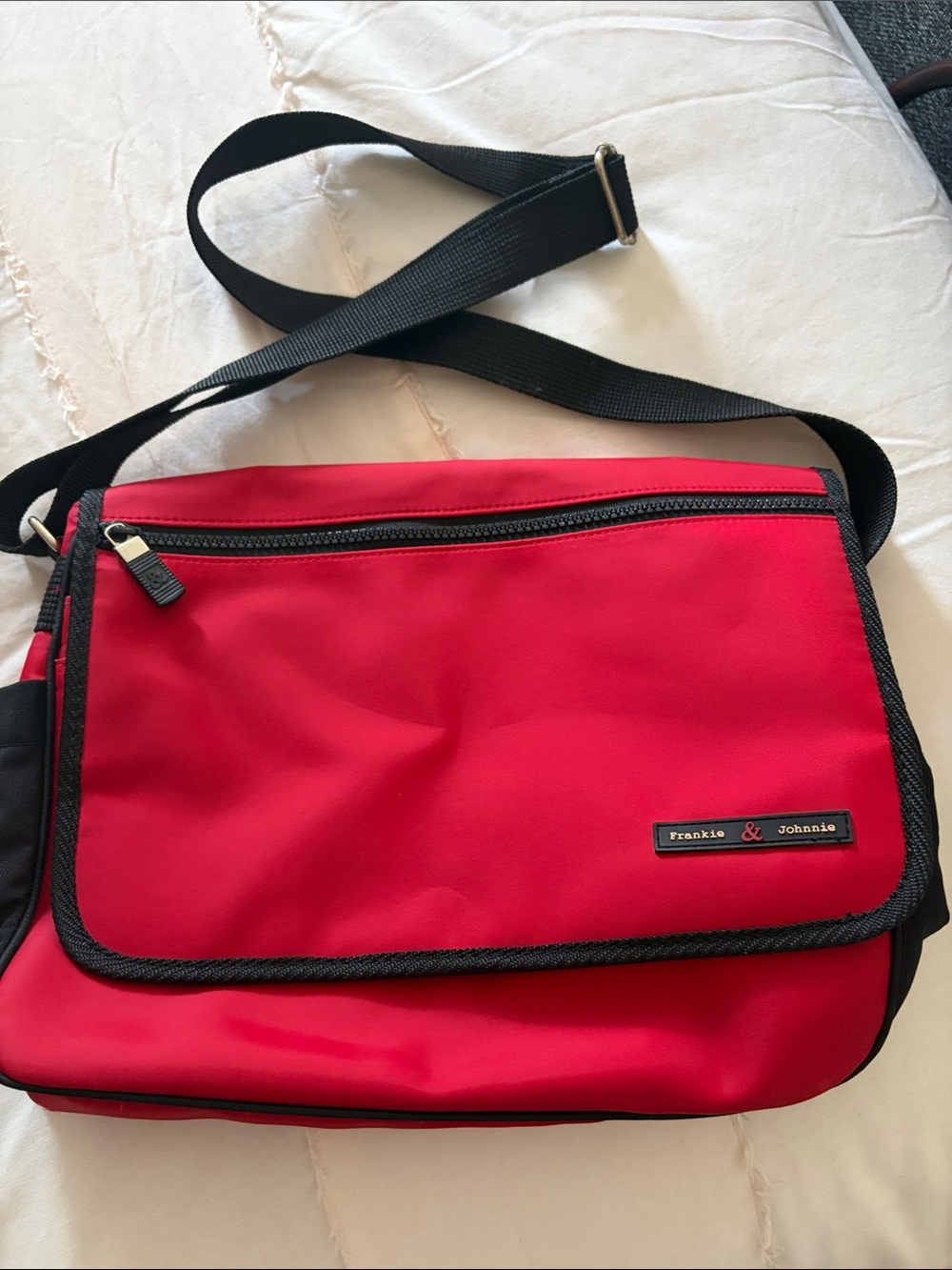 Frankie & Johnnie Red Crossbody Travel Bag for Women